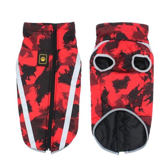 THE DOG BOX Reflective Dog Vest in Red Camouflage - Picture 1 of 13